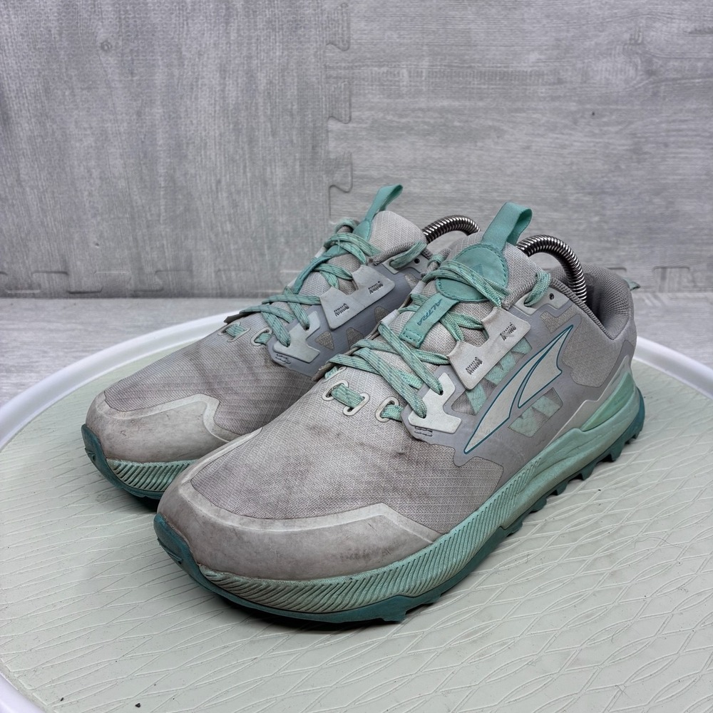 Altra Lone Peak 7 Trail Running Shoes Women's 9 Gray Green Sneaker AL0A7R7G224